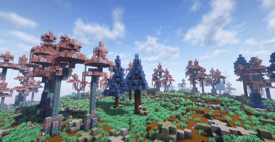 Rocky canyon terrain in a dry biome