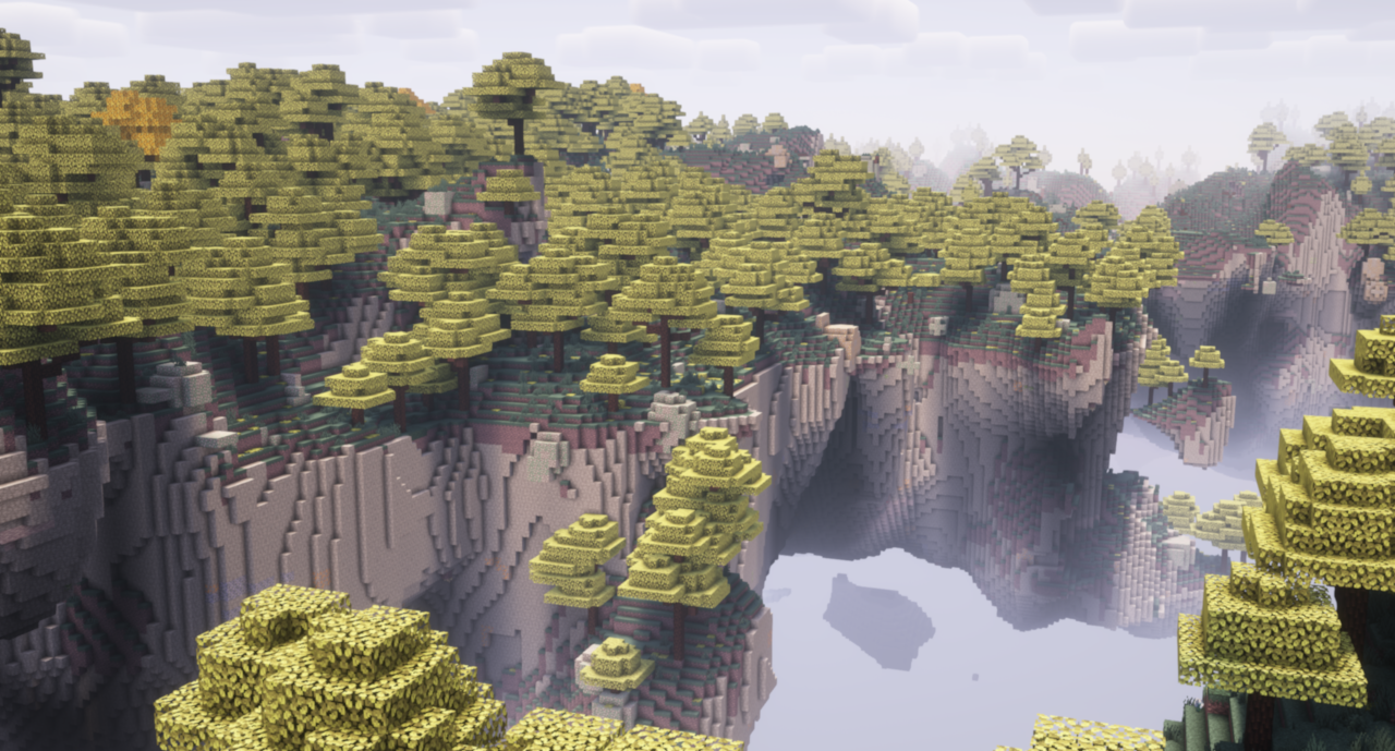 Ruined structure on a sky island