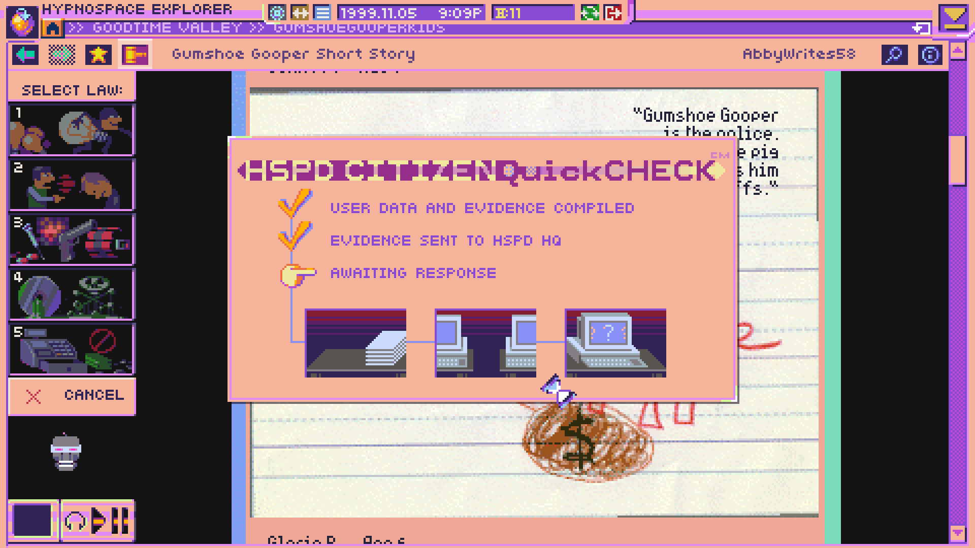 Hypnospace Outlaw screenshot 4