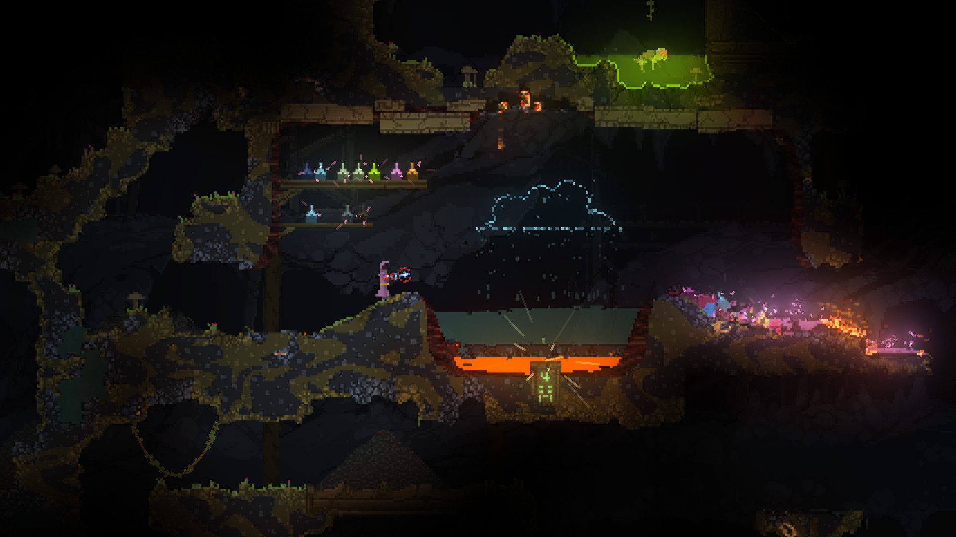 Noita gameplay screenshot 1