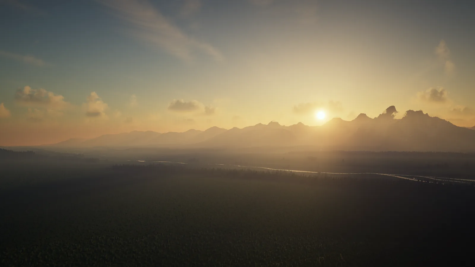 Minecraft recreation of Grand Teton National Park rendered with the Continuum 2.0 Redux shader pack in Iris