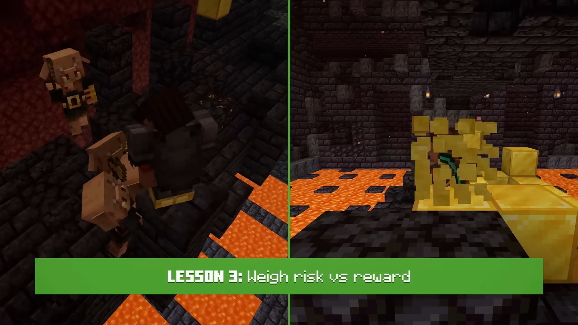 Minecraft biome shown in an official Minecraft video about world generation