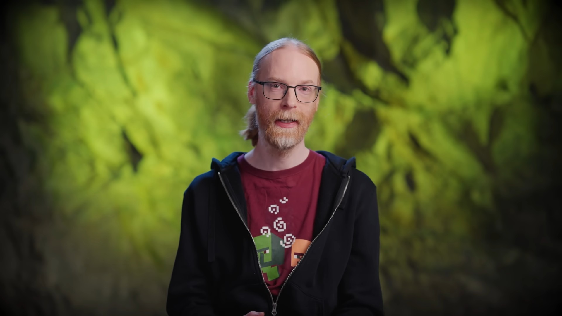 Minecraft nether landscape shown in an official Minecraft video