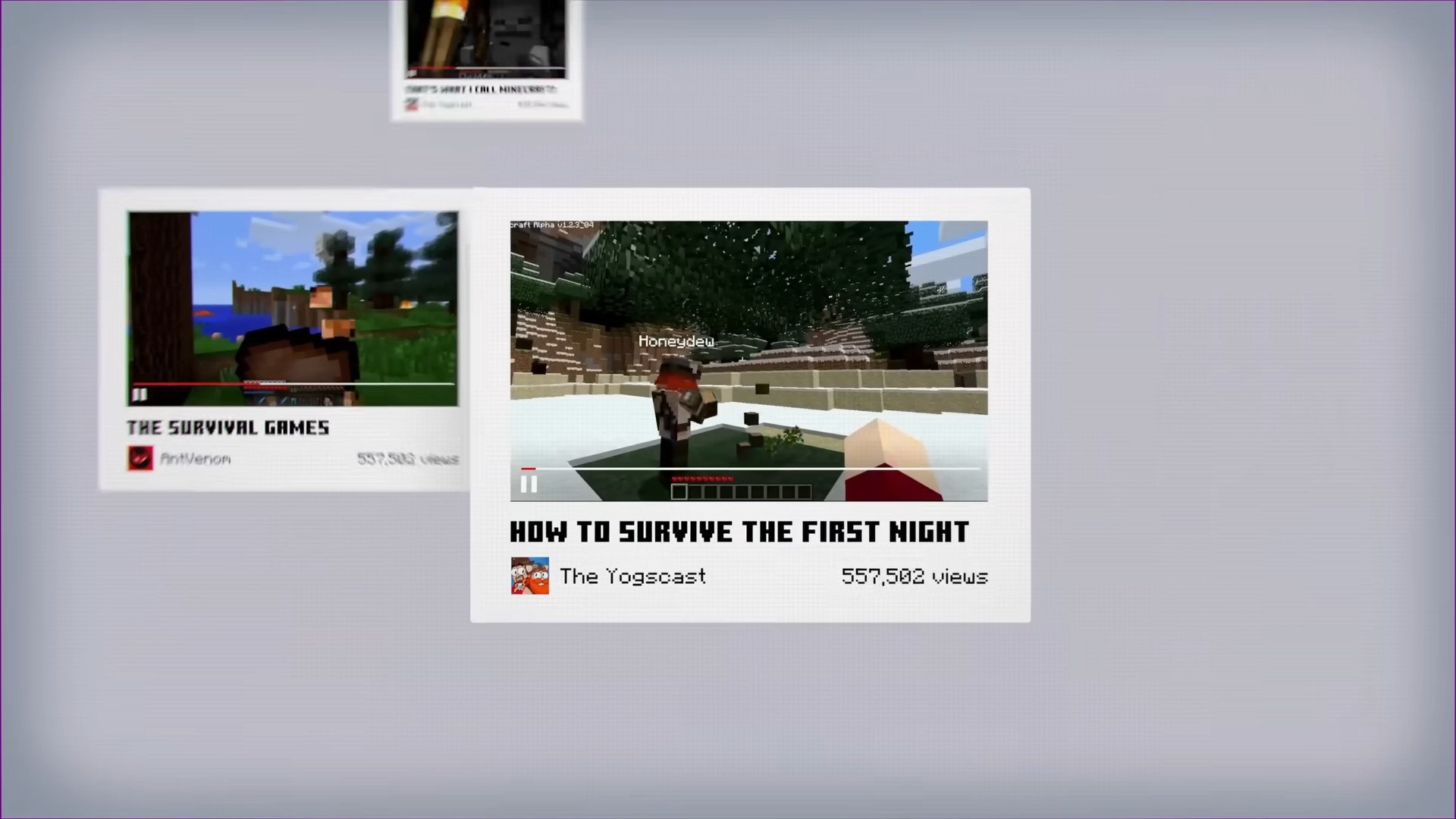 Minecraft players building together in an official Minecraft video about how players changed the game