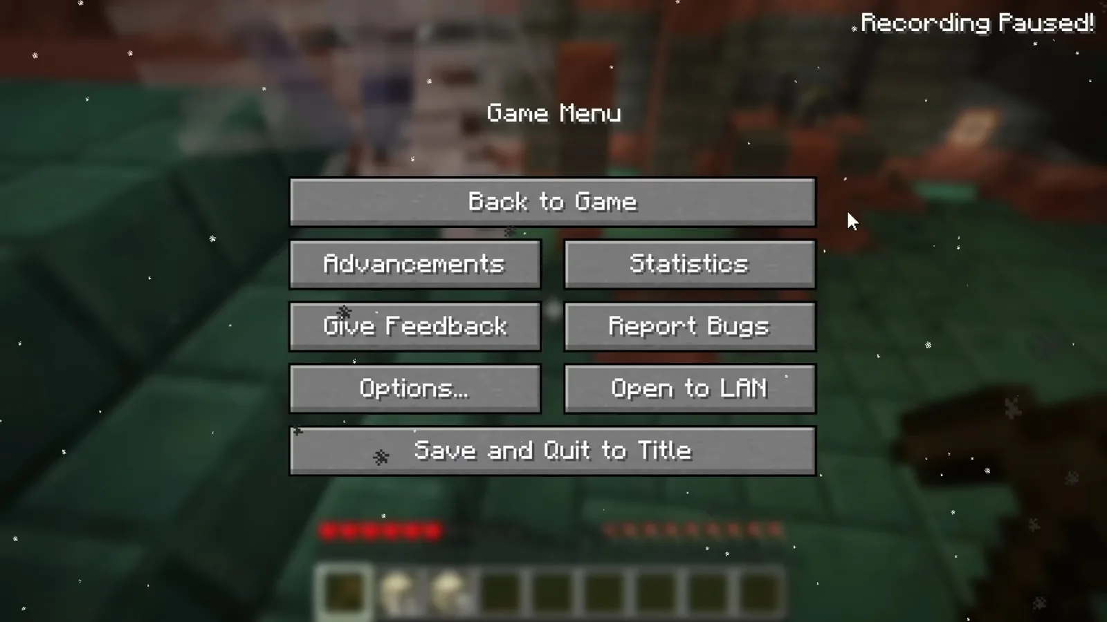 Minecraft world shown during an official Minecraft tutorial