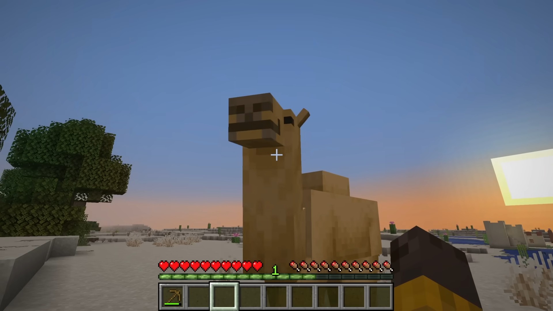 Minecraft gameplay demonstration from an official Minecraft tutorial video