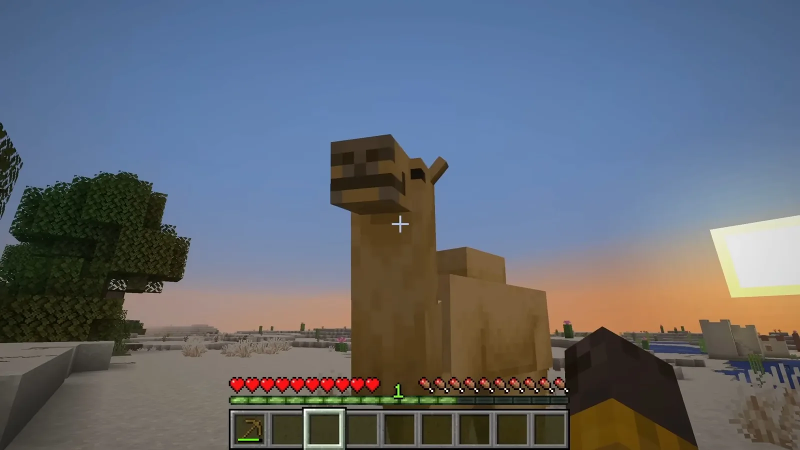 Minecraft gameplay demonstration from an official Minecraft tutorial video