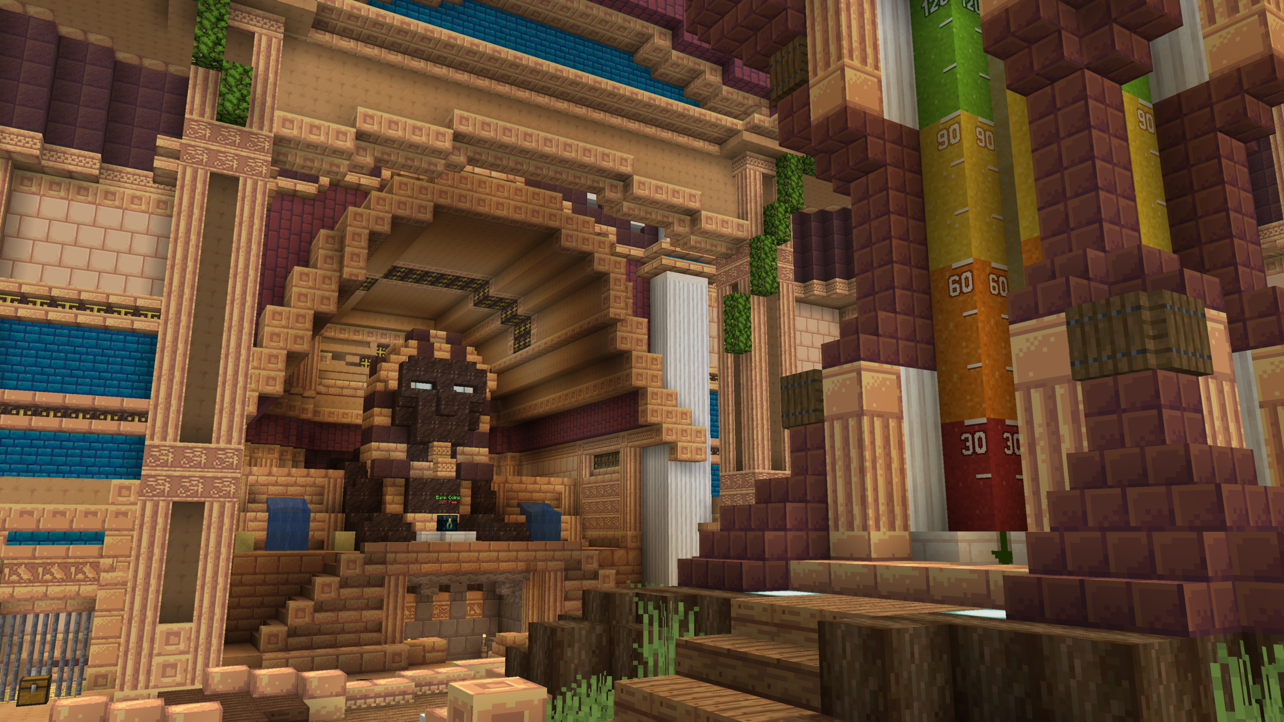 MC Championship Sands of Time temple hub with the countdown pillars