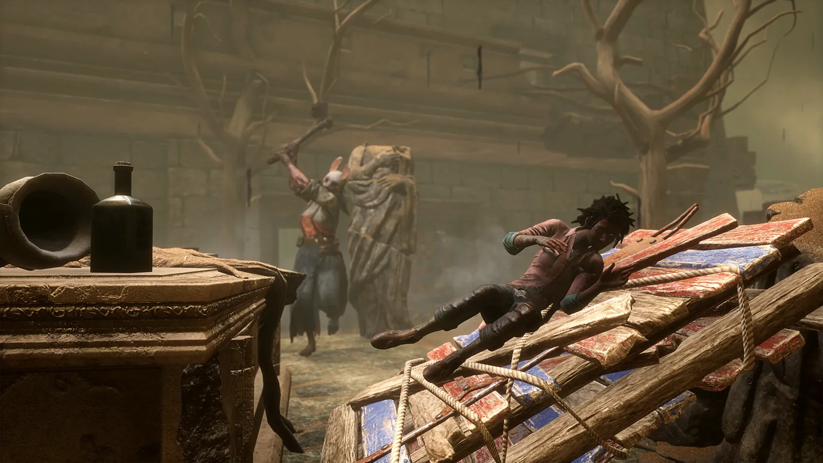 Dead by Daylight match environment at night