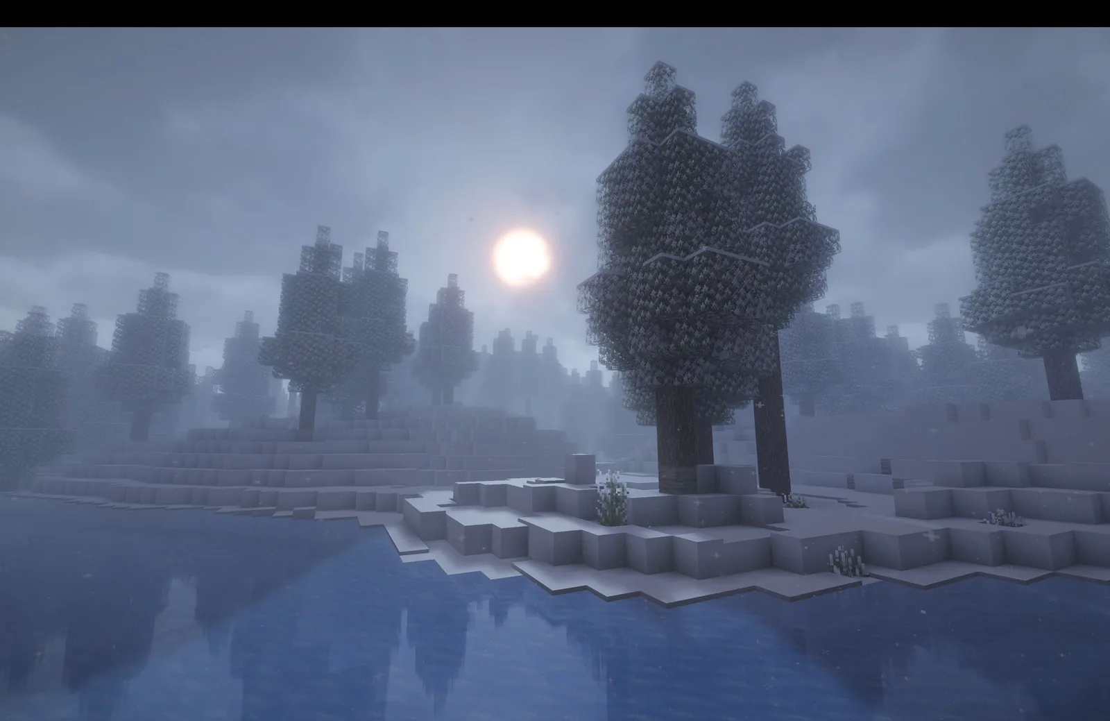 Leather boots walking over powder snow in Minecraft