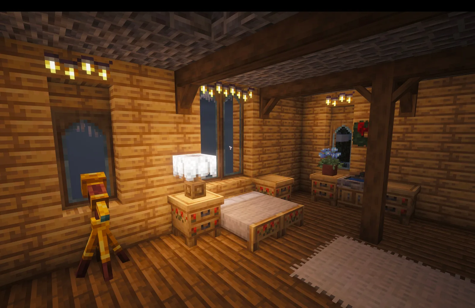 Snowy mountain peak biome in Minecraft