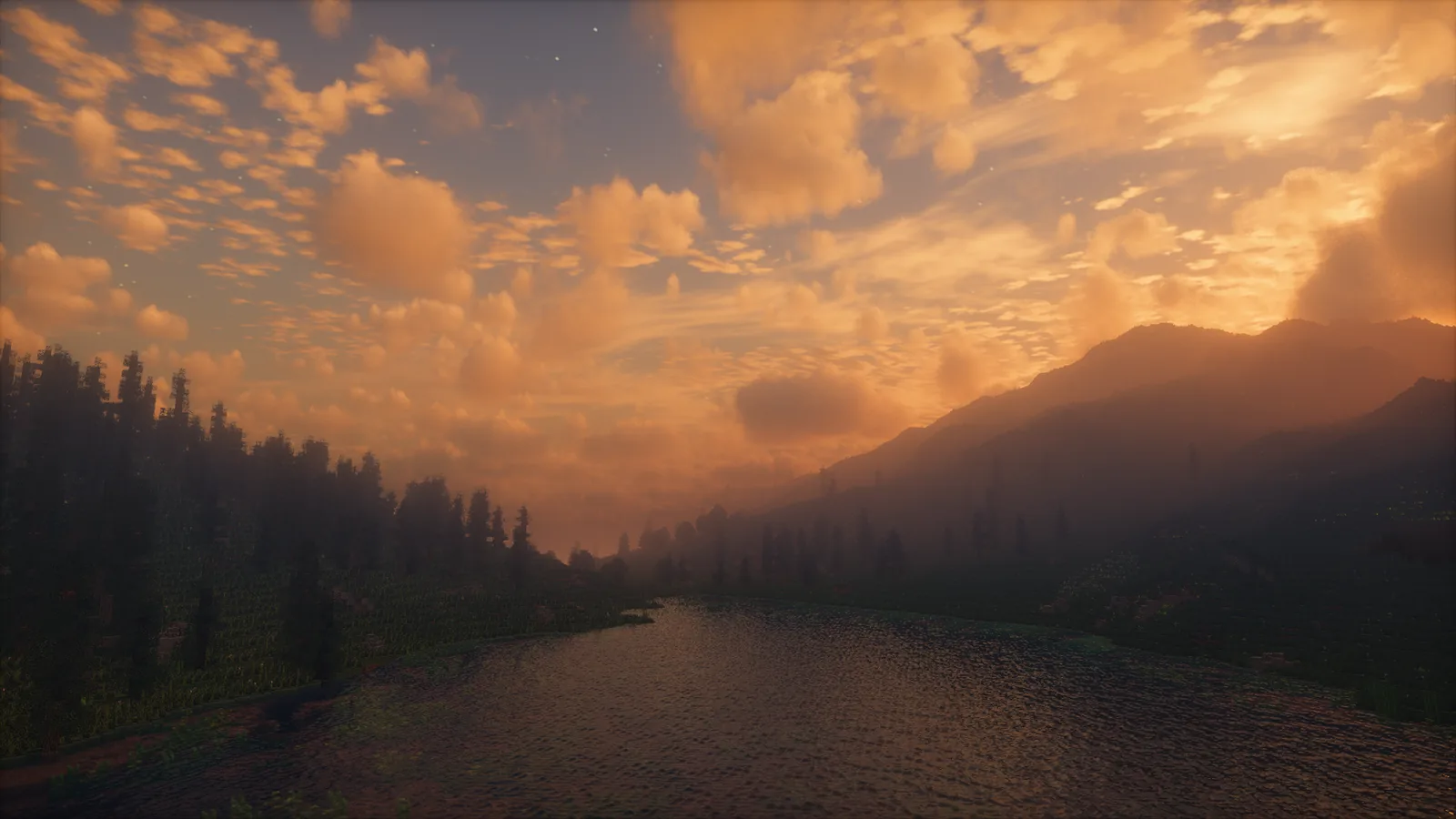Minecraft scene used for measuring render performance