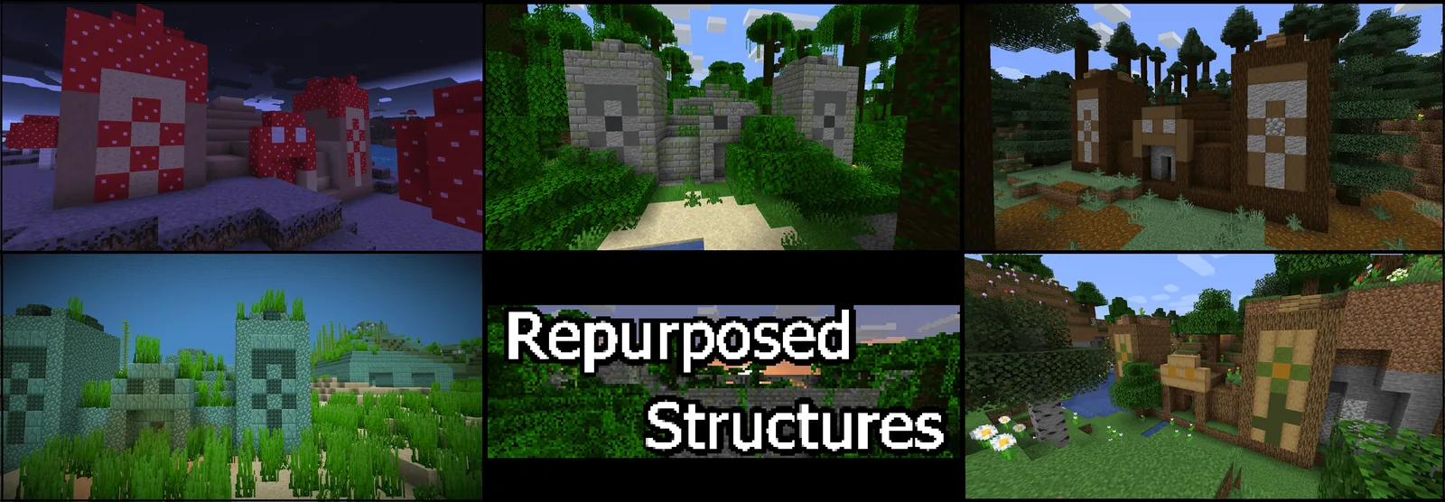 Modded Minecraft stronghold interior