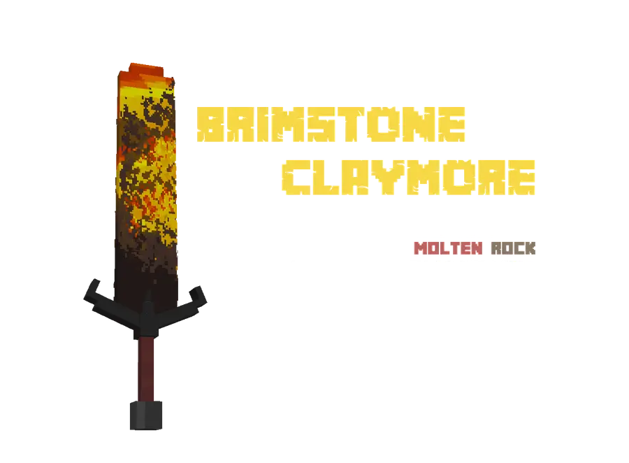Enchanted longsword swing in Minecraft combat